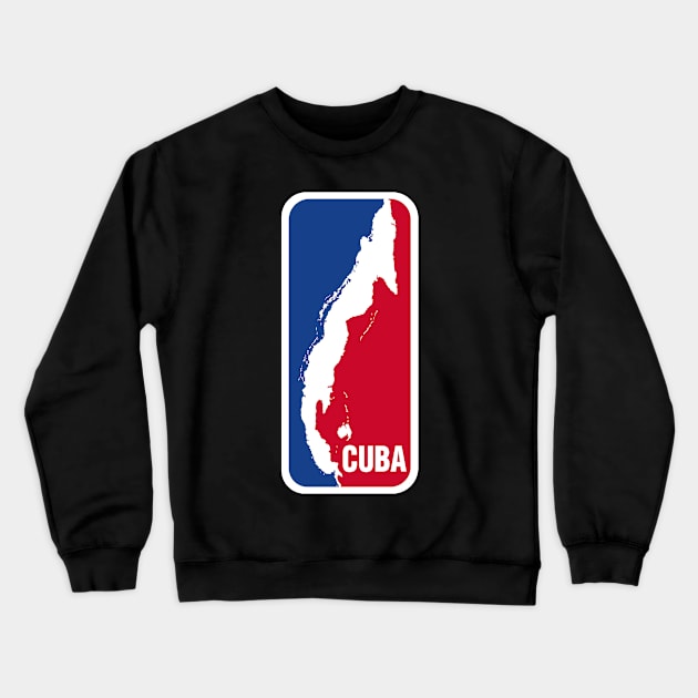 Cuban Basketball - Dark Color Options Crewneck Sweatshirt by Eric Sylvester